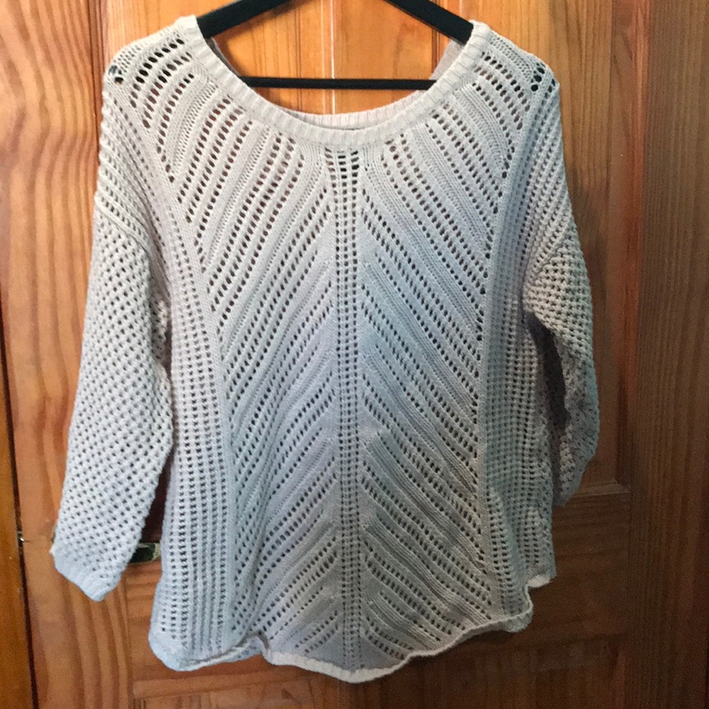 Pink knit sweater